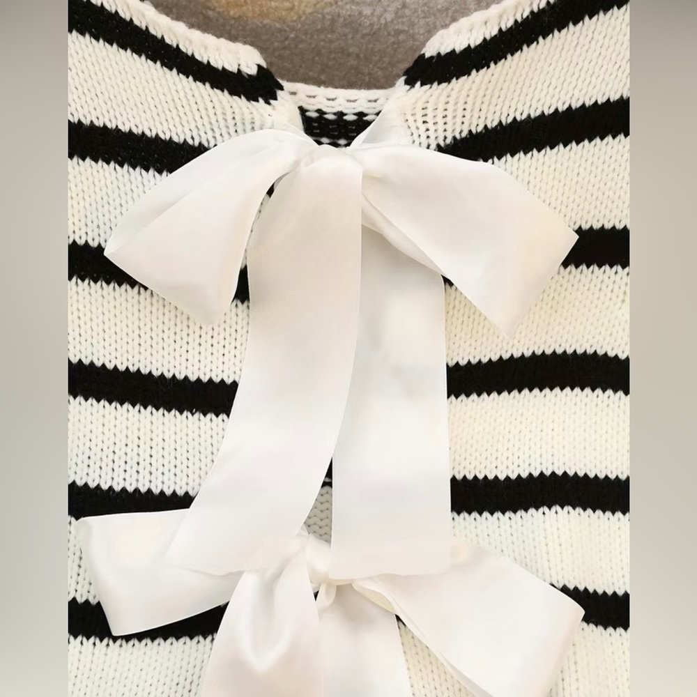 NWOT Striped Knitted Vest/Top, sz S - Picture 4 of 11